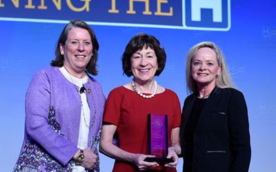 Cary CEO Presents Award to Senator Collins