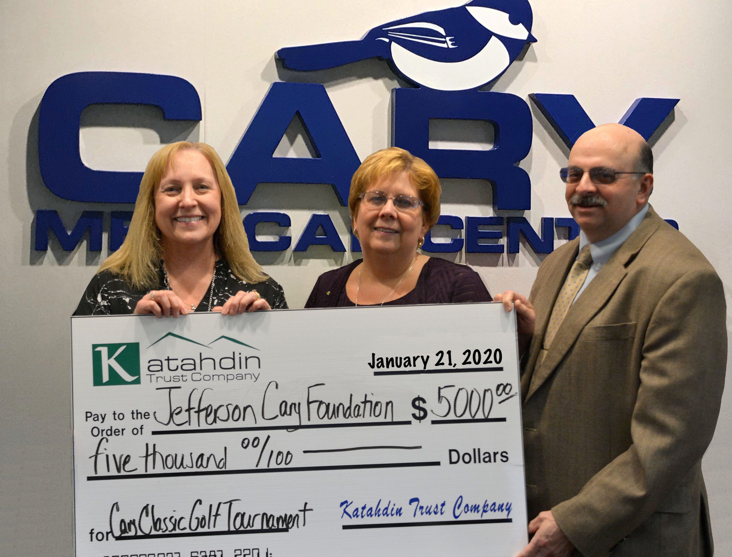 Katahdin Trust Company Presents Major Gift to the Jefferson Cary